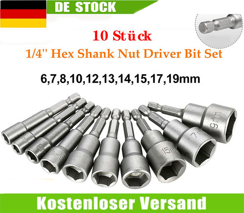 19mm stecknuss bit 10tlg - bit,